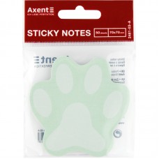 Блок паперу з липким шаром Axent 70x70мм 2481-03-A, Paw, зелений