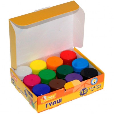 Гуаш 12 кол. Умка 10 мл