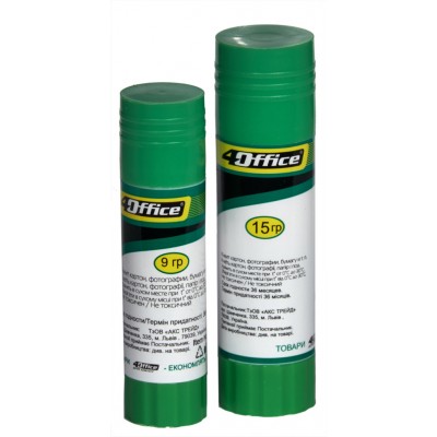 Клей-олівець, 9гр, PVA, 4-337, 4OFFICE