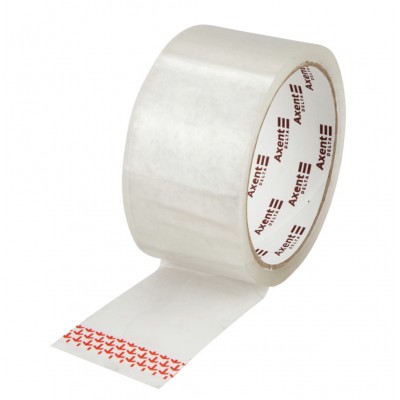 Стрічка клейка пакувальна Axent Delta D3035-01, 45 мм х 50 ярд, 38 мкм, прозора