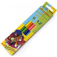 Олівці кольорові 6шт 12 кол. 2-стор.MARCO 1011 6CB