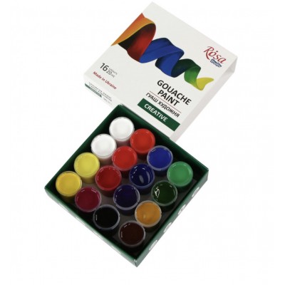 Набір гуашевих фарб CREATIVE 16х20мл ROSA Studio