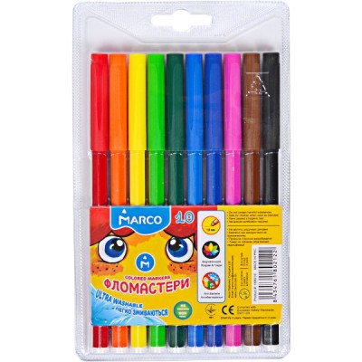 Фломастери  MARCO 10 кольорів