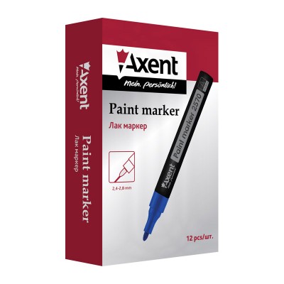 Маркер Axent Paint 2570-21-A, 2.4-2.8 мм, круглий