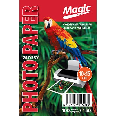 Фотопапір 10х15 глянець 160г\м2, 100л.