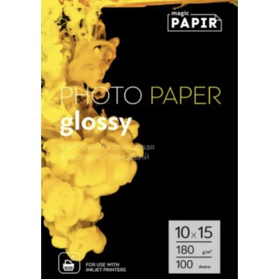 Глянцевий фотопапір 10x15, 180 PAPER Magic (100 аркушів)